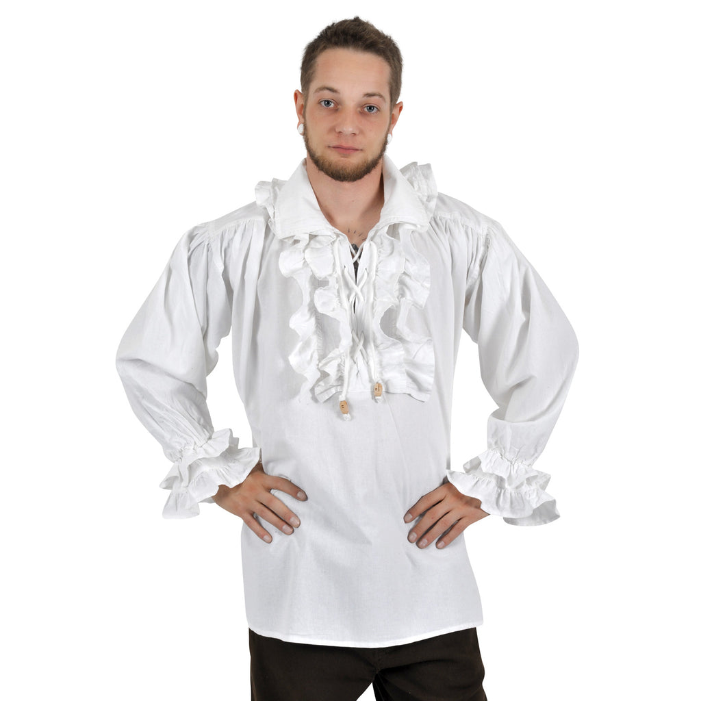 Immagine del prodotto Camicia con balze Laurenz bianca