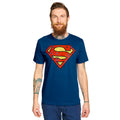 Immagine del prodotto Superman - T-shirt con logo invecchiato blu