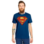 Immagine del prodotto Superman - T-shirt con logo invecchiato blu