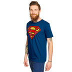 Immagine del prodotto Superman - T-shirt con logo invecchiato blu