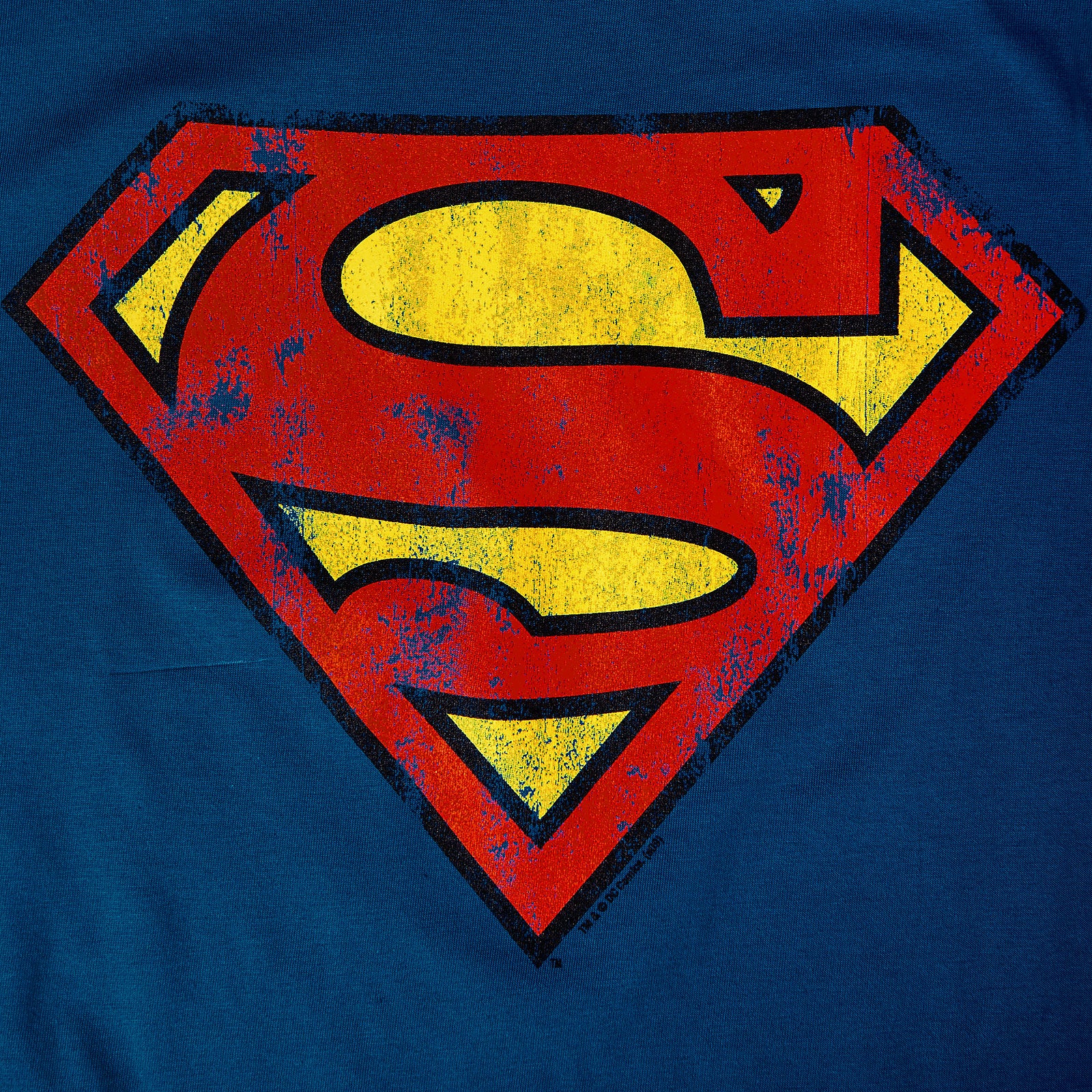 Immagine del prodotto Superman - T-shirt con logo invecchiato blu