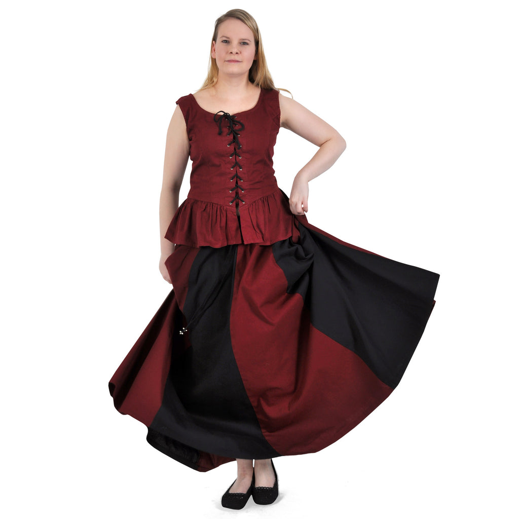 Immagine del prodotto Stella - Gonna medievale nero-rosso