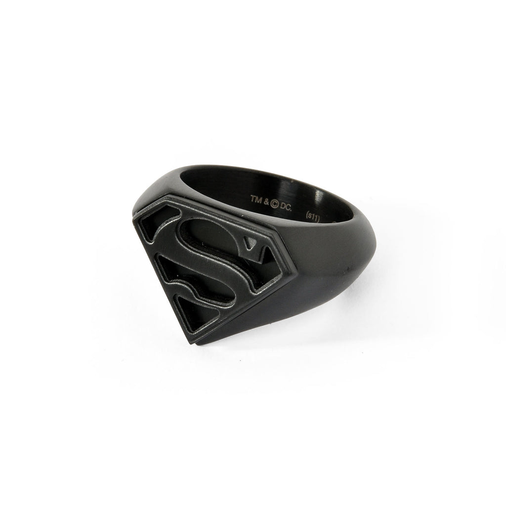 Immagine del prodotto Anello con emblema di Superman nero