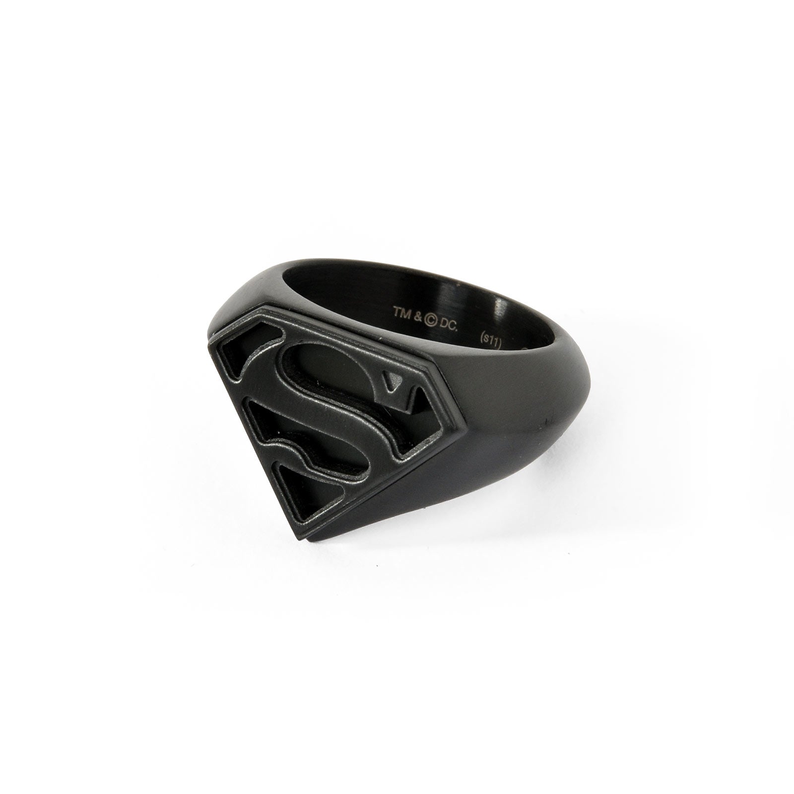 Immagine del prodotto Anello con emblema di Superman nero