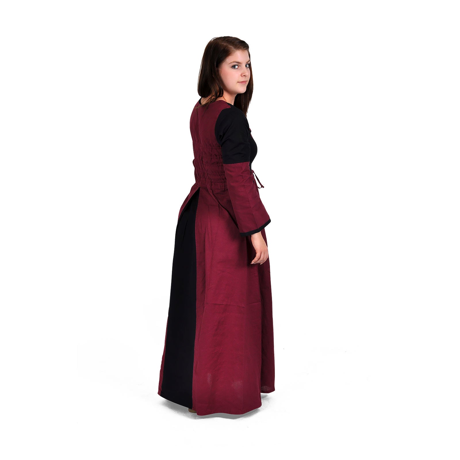 Immagine del prodotto Vestito medievale Elena bordeaux-nero