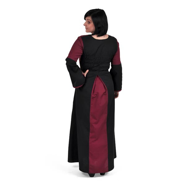 Immagine del prodotto Vestito medievale Elena bordeaux-nero