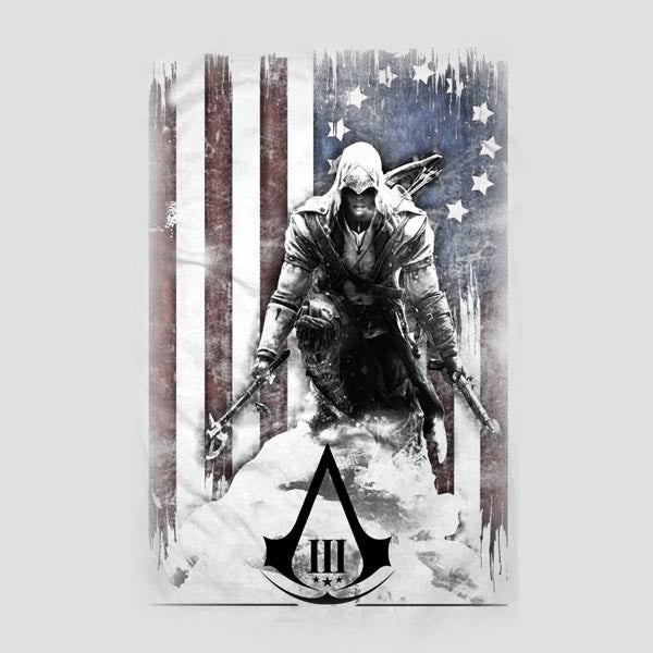Product image Assassins Creed III - Burned Flag T-Shirt white