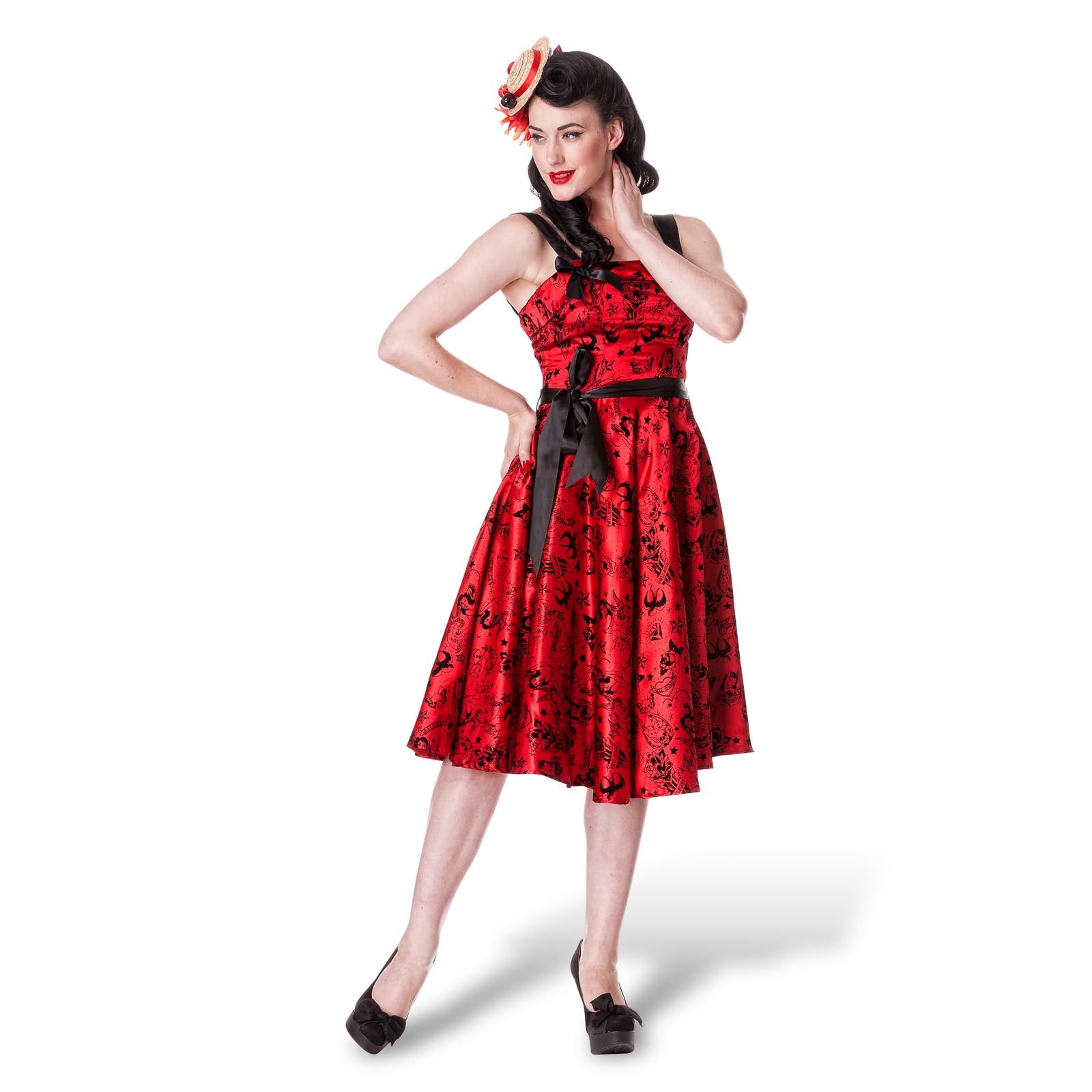 Immagine del prodotto Vestito Rockabilly Tattoo Flock