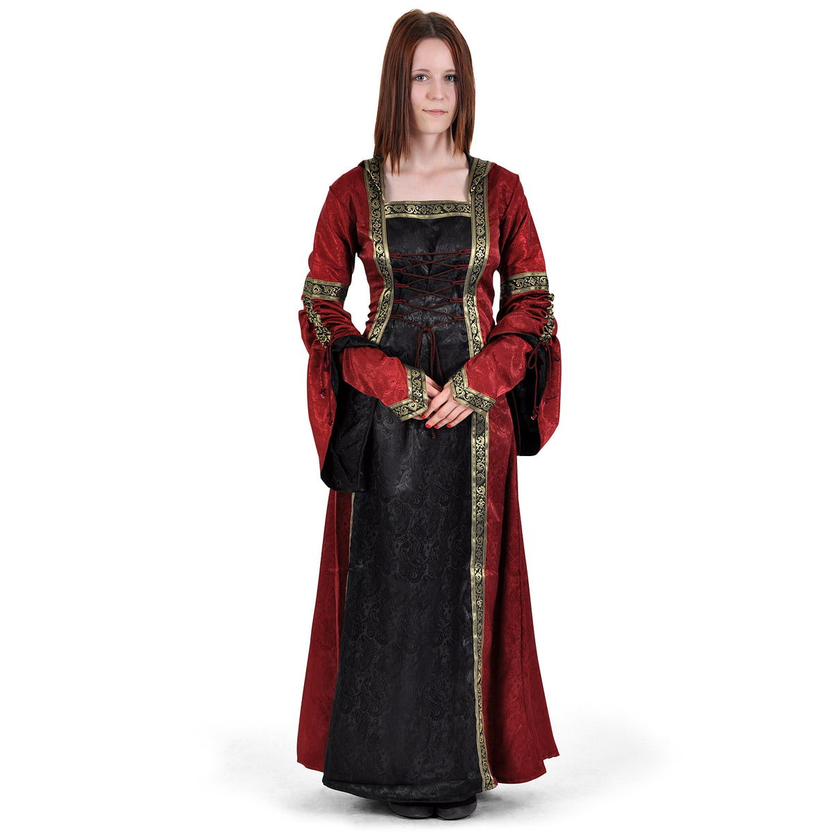 Immagine del prodotto Abito medievale Iris bordeaux-nero