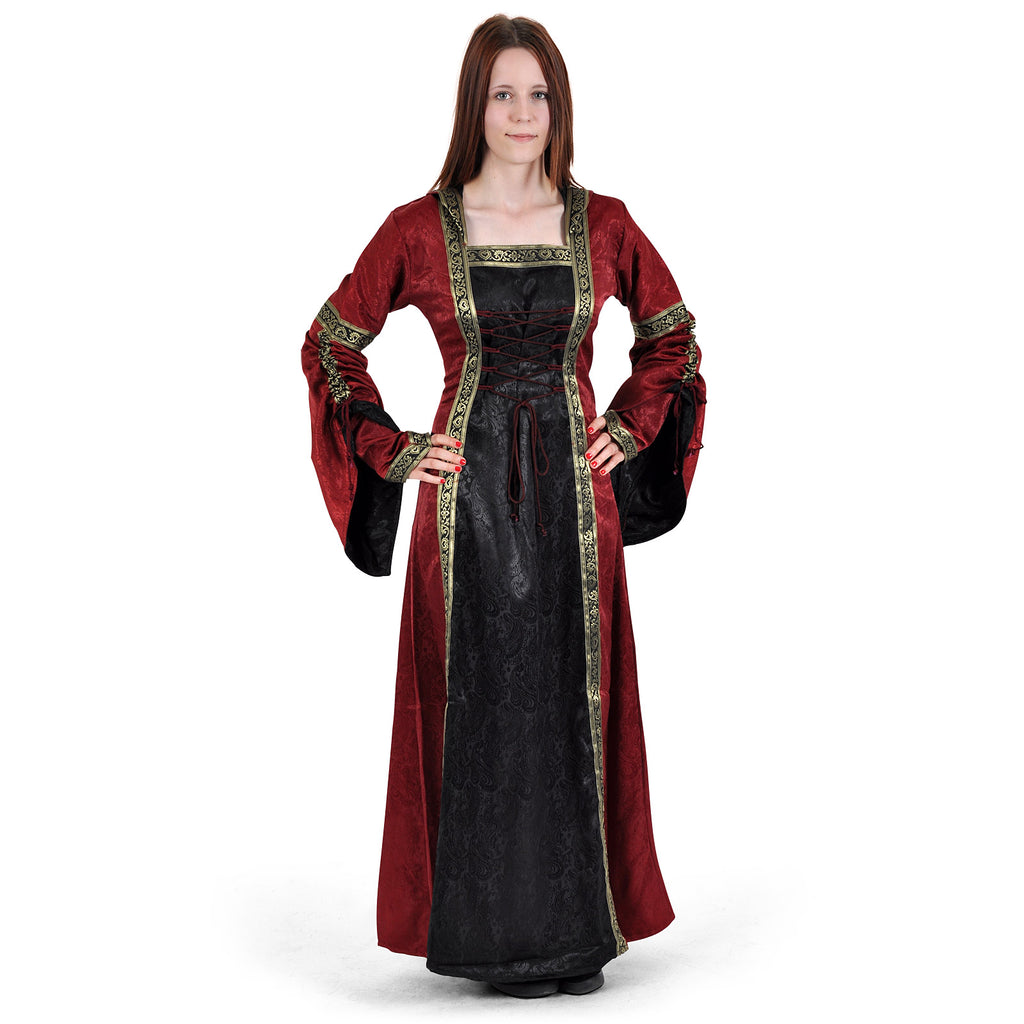 Immagine del prodotto Abito medievale Iris bordeaux-nero