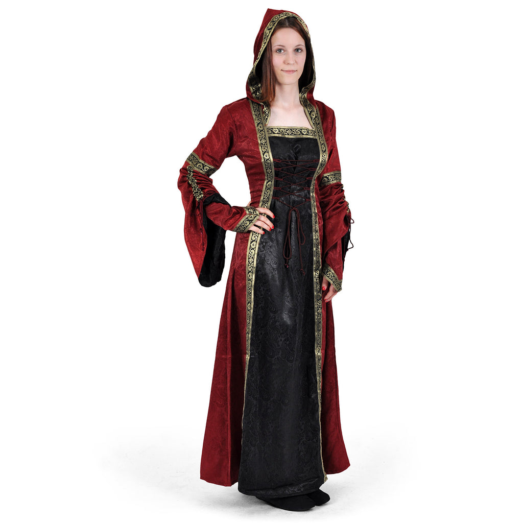 Immagine del prodotto Abito medievale Iris bordeaux-nero