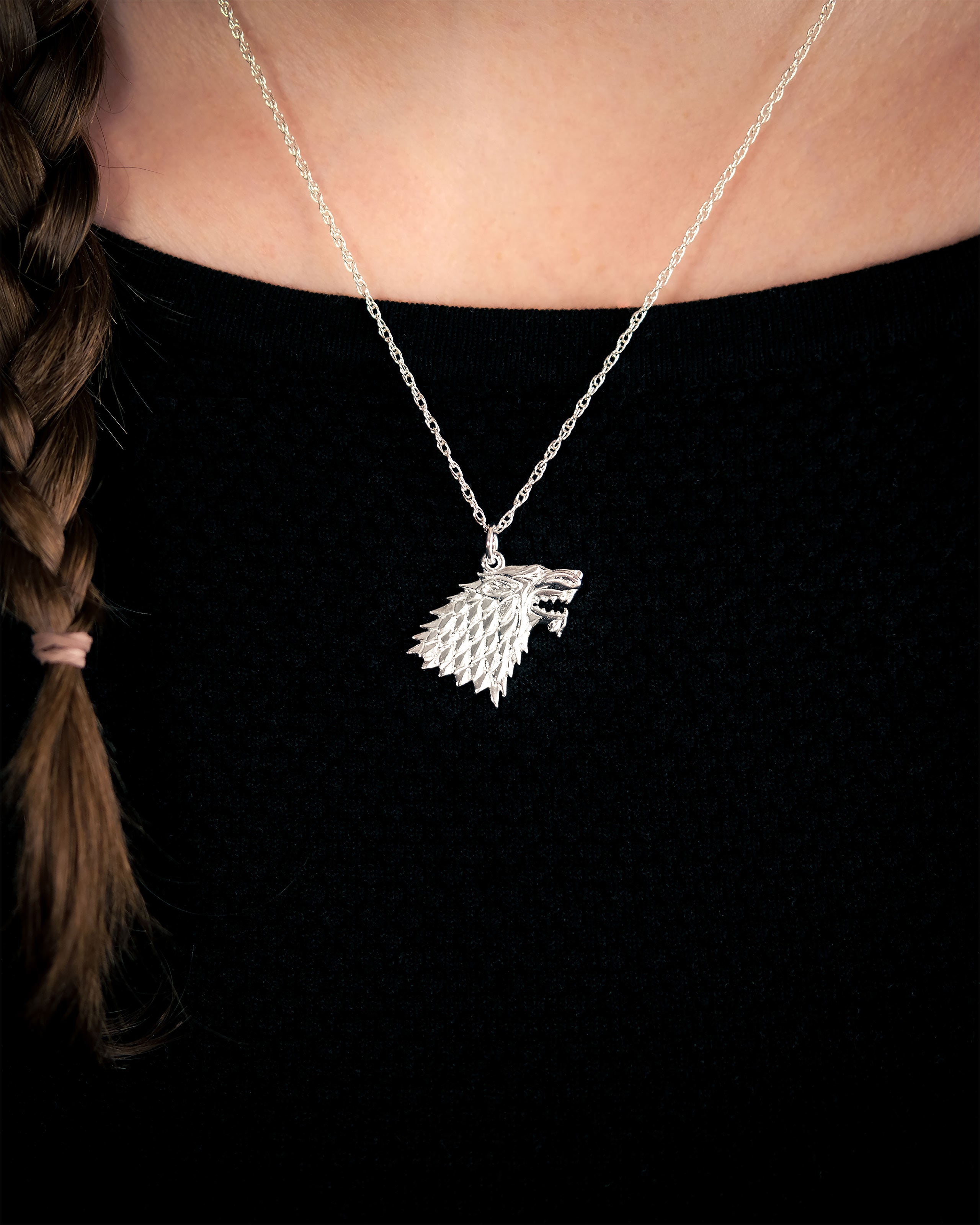 Immagine del prodotto Game of Thrones - Collana con stemma Stark in argento