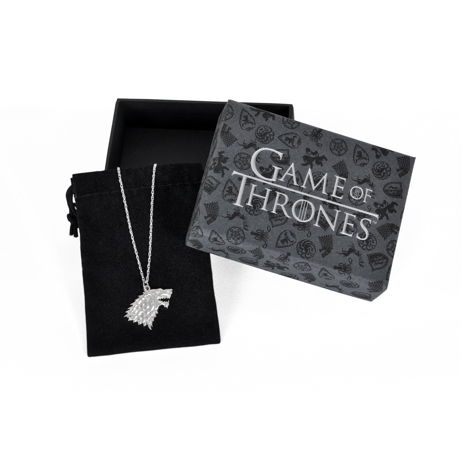 Immagine del prodotto Game of Thrones - Collana con stemma Stark in argento