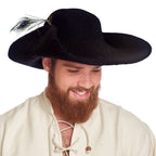 Immagine del prodotto Cappello di feltro con piuma nera