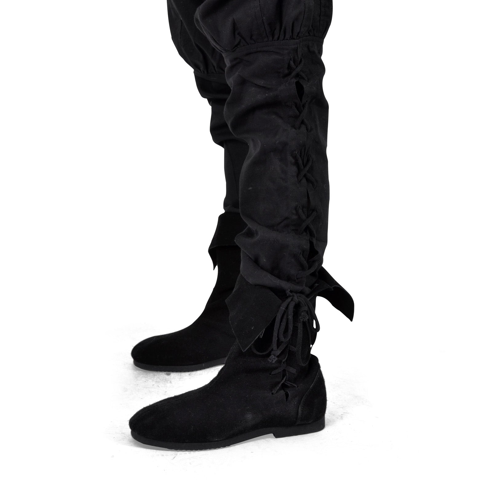 Immagine del prodotto Pantaloni Bertram uomo con lacci al fondo gamba neri