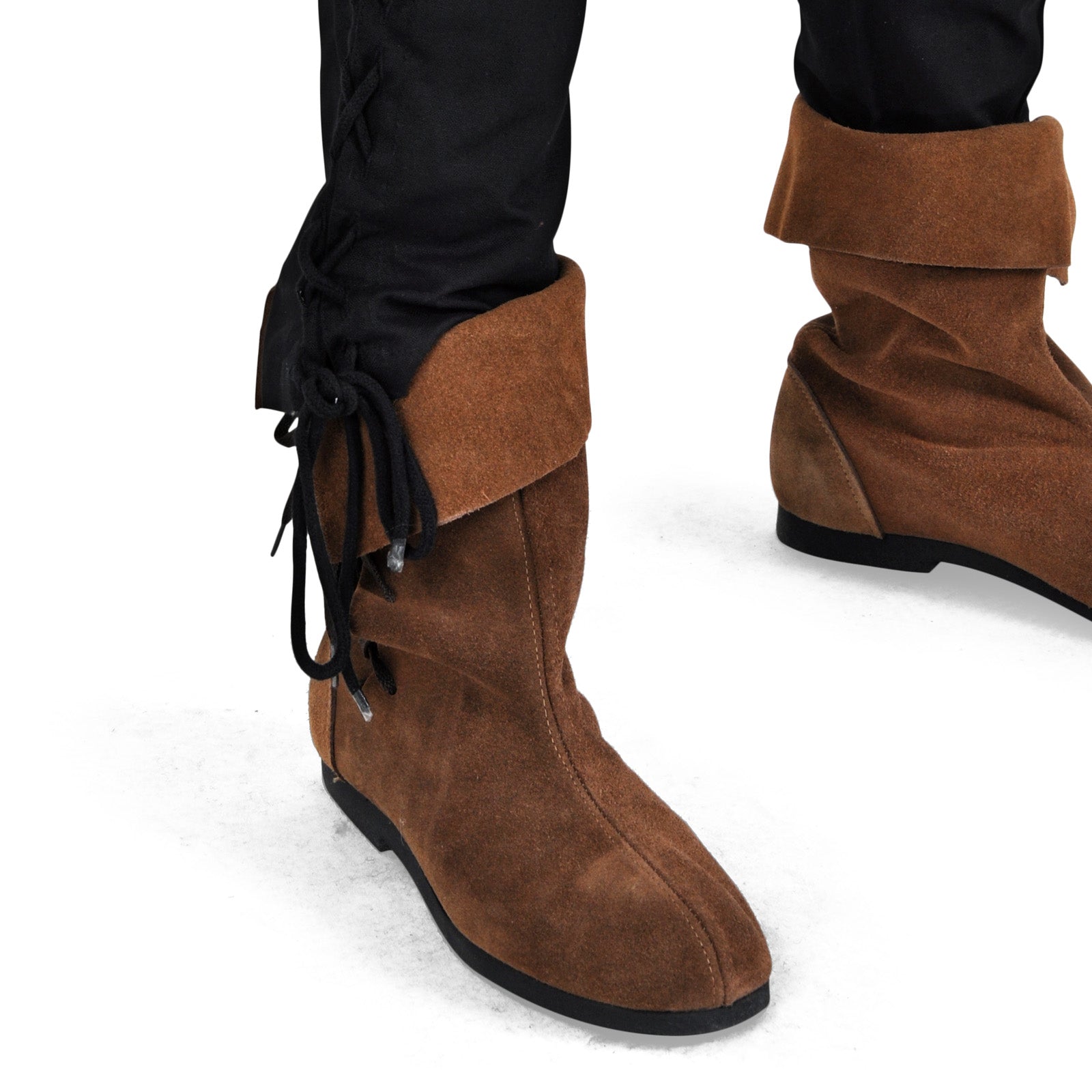 Immagine del prodotto Pantaloni Bertram da uomo con allacciatura sulla gamba inferiore nero-rosso