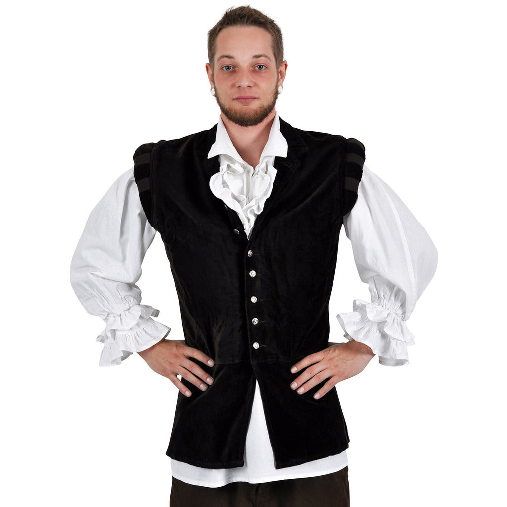 Product image Brown Velvet Doublet with Stand-Up Collar