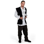 Product image Brown Velvet Doublet with Stand-Up Collar