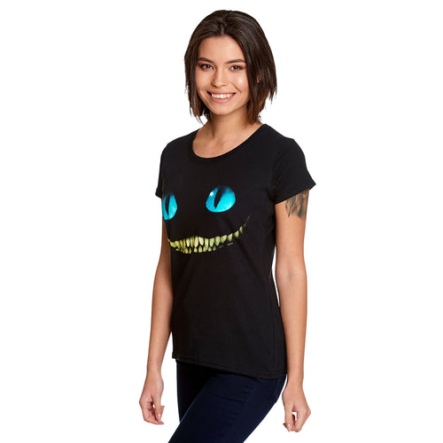 Immagine del prodotto Alice nel paese delle meraviglie - T-shirt da donna con gatto sorridente