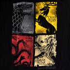 Product image Game of Thrones - Coat of Arms Distressed T-Shirt Black
