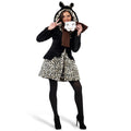 Immagine del prodotto Cappotto leopardato con sciarpa per donna