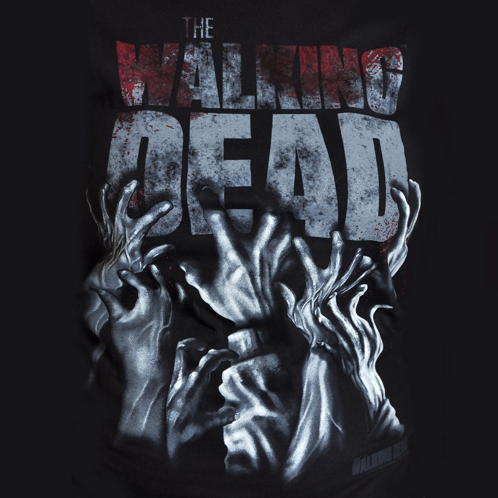 Immagine del prodotto Walking Dead - T-shirt da ragazza con schizzi di sangue sulle mani nera