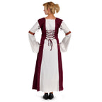 Immagine del prodotto Vestito medievale Applonia con maniche rimovibili naturale-bordeaux