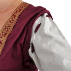 Immagine del prodotto Vestito medievale Applonia con maniche rimovibili naturale-bordeaux