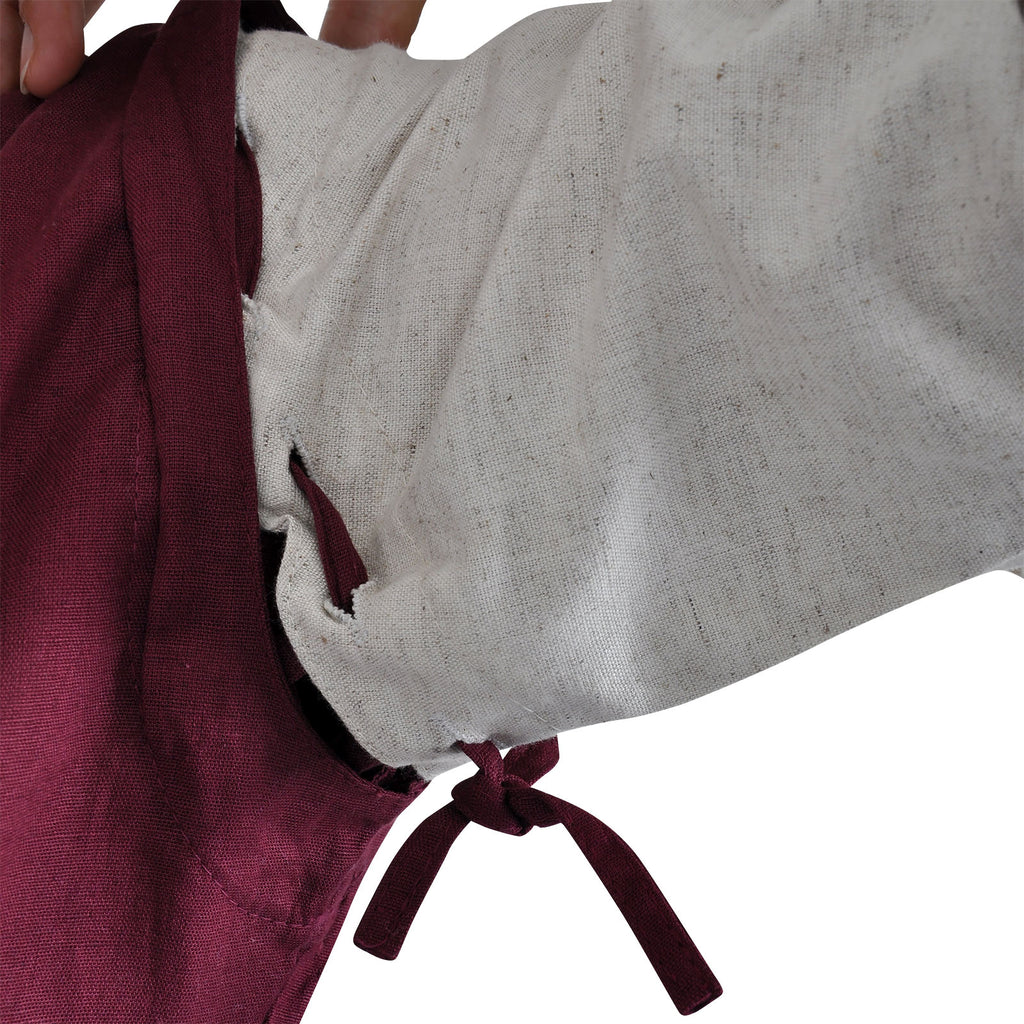 Immagine del prodotto Vestito medievale Applonia con maniche rimovibili naturale-bordeaux
