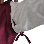 Immagine del prodotto Vestito medievale Applonia con maniche rimovibili naturale-bordeaux