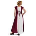 Immagine del prodotto Vestito medievale Applonia con maniche rimovibili naturale-bordeaux