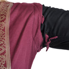 Product image Medieval Dress Applonia with detachable sleeves black-bordeaux