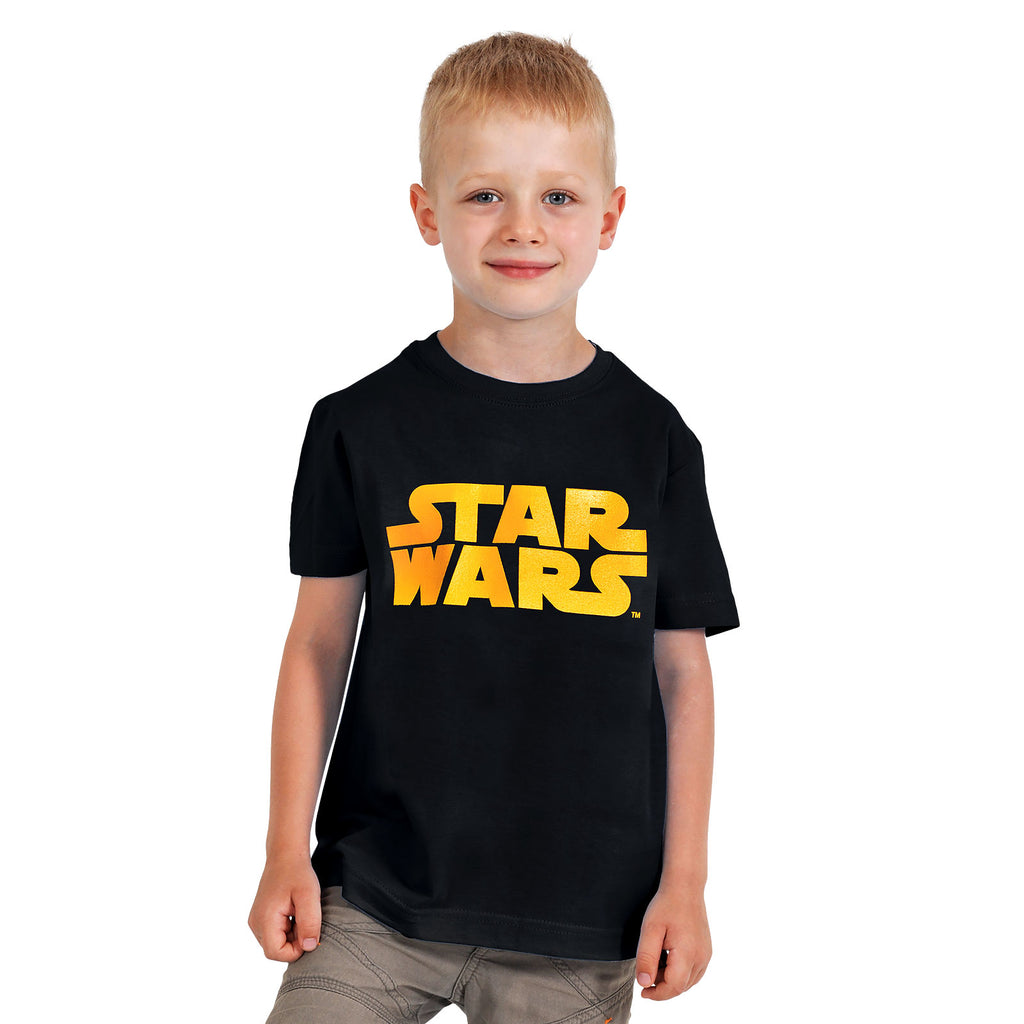 Immagine del prodotto Star Wars - Maglietta per bambini con logo arancione nero