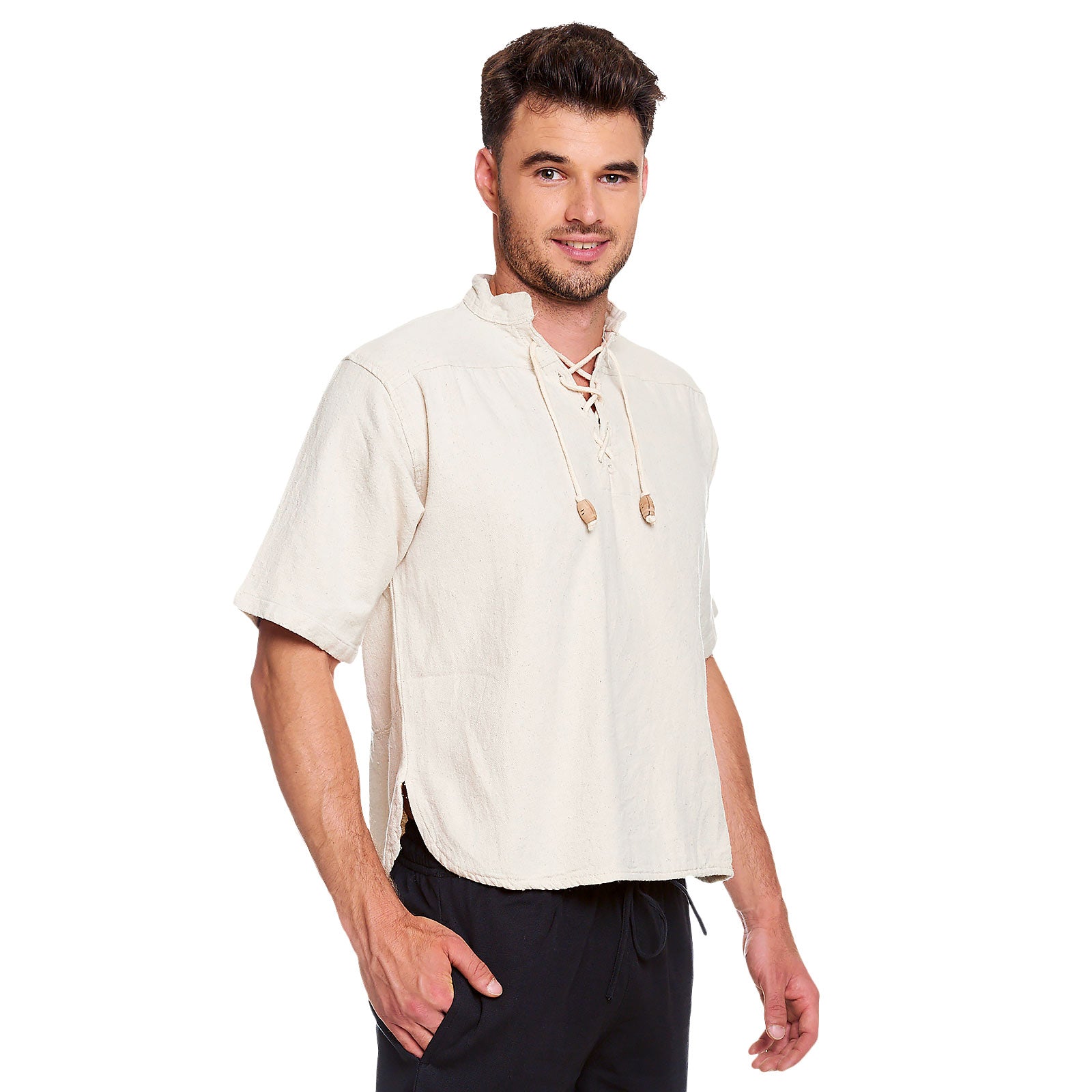 Immagine del prodotto Camicia medievale Erik manica corta beige