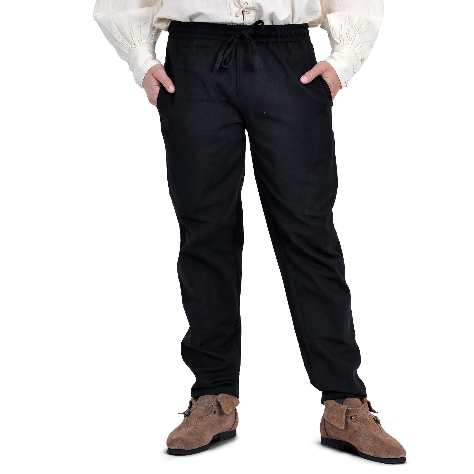 Immagine del prodotto Pantaloni medievali con elastico in vita neri