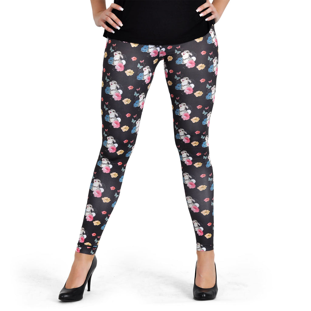 Immagine del prodotto Bambi - Leggings Flower Power di Tamburino nero