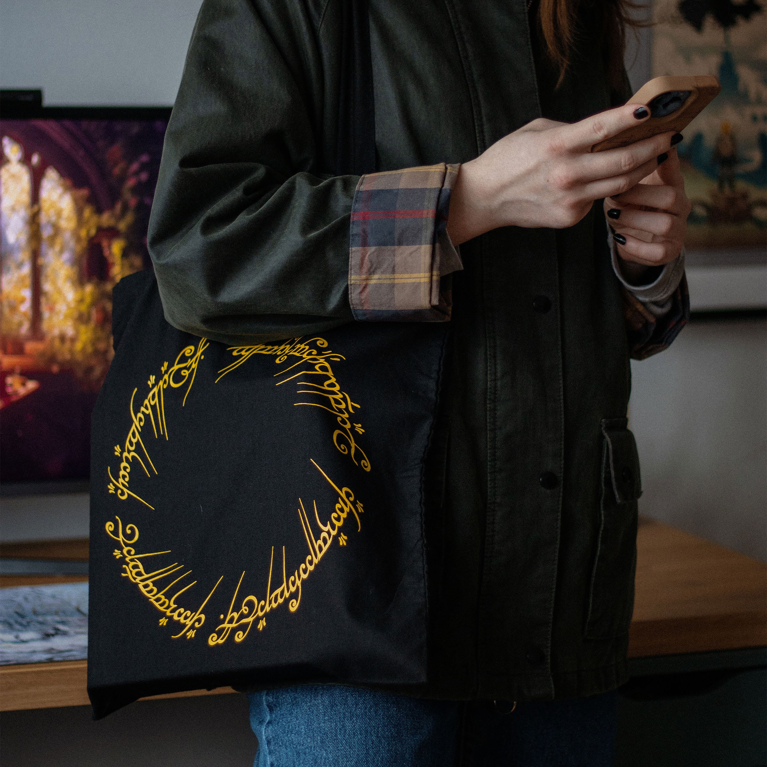 Immagine del prodotto Il Signore degli Anelli - Borsa di juta dell'Anello Unico
