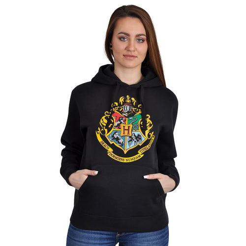 Immagine del prodotto Harry Potter - Felpa con cappuccio Hogwarts nera