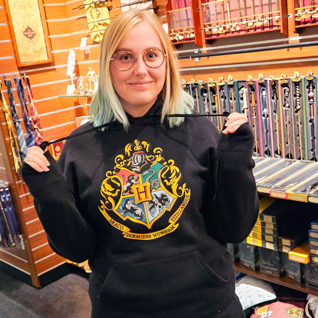 Immagine del prodotto Harry Potter - Felpa con cappuccio Hogwarts nera