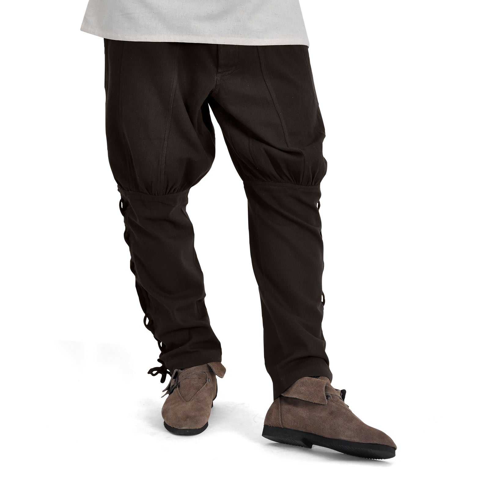 Immagine del prodotto Pantaloni Bertram per uomo con lacci sul polpaccio marroni
