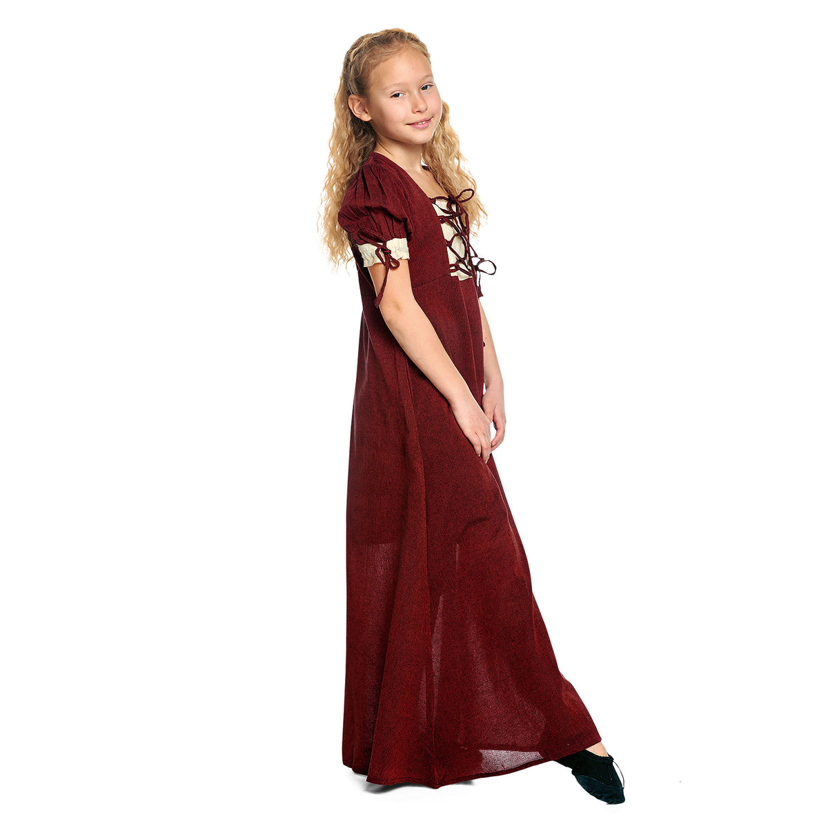 Immagine del prodotto Abito estivo medievale per bambini rosso beige