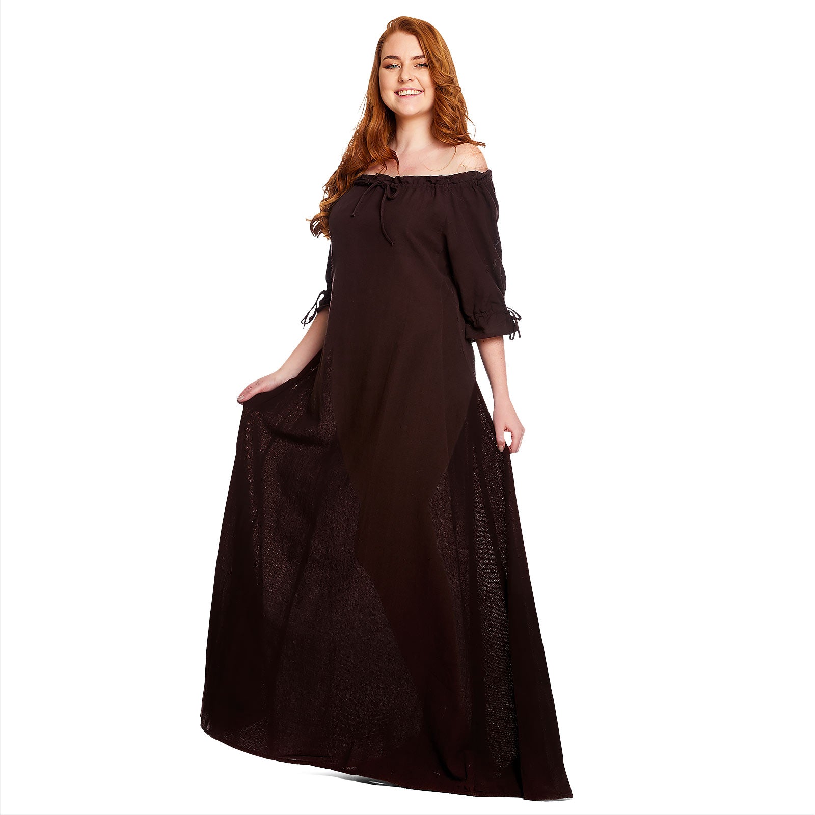 Immagine del prodotto Vestito medievale a maniche corte marrone