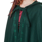 Immagine del prodotto Mantello medievale con cappuccio e ricamo verde