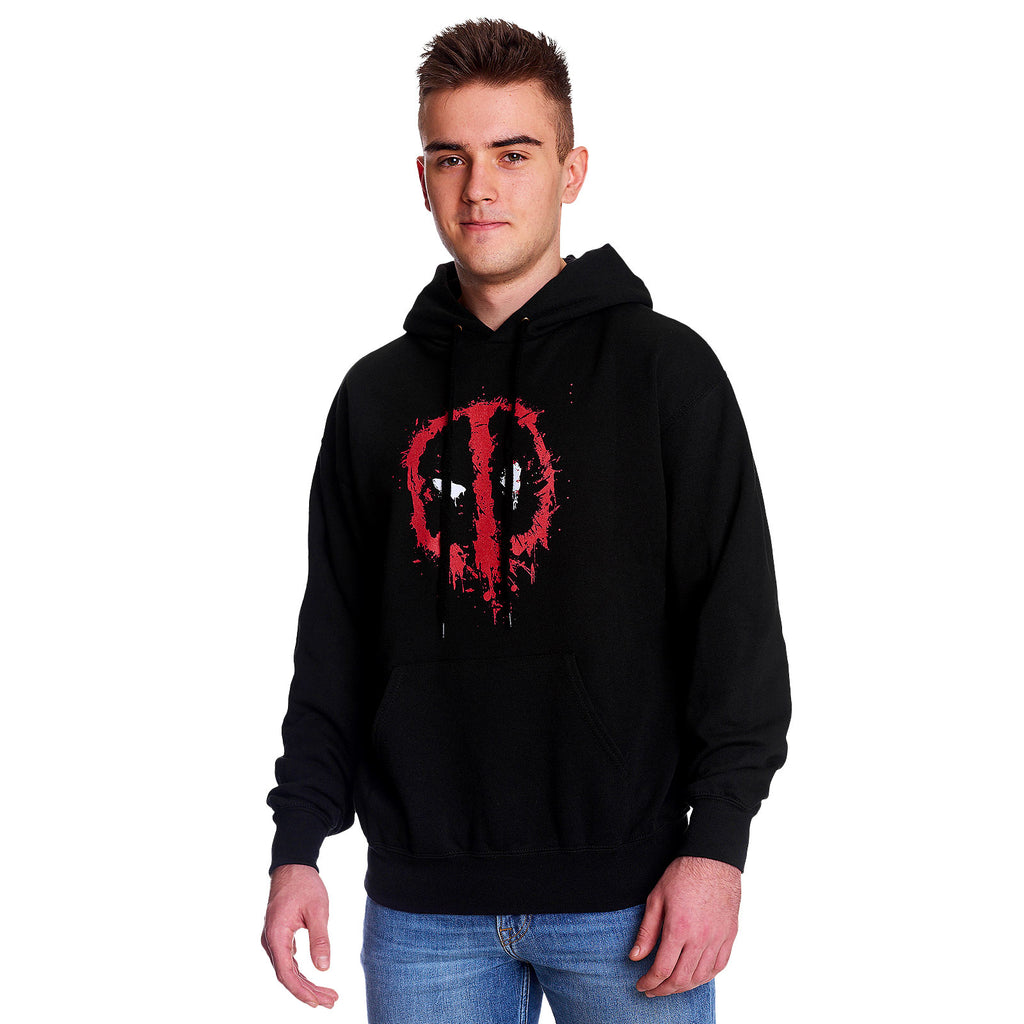 Immagine del prodotto Deadpool - Felpa con cappuccio nera con logo