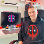 Immagine del prodotto Deadpool - Felpa con cappuccio nera con logo