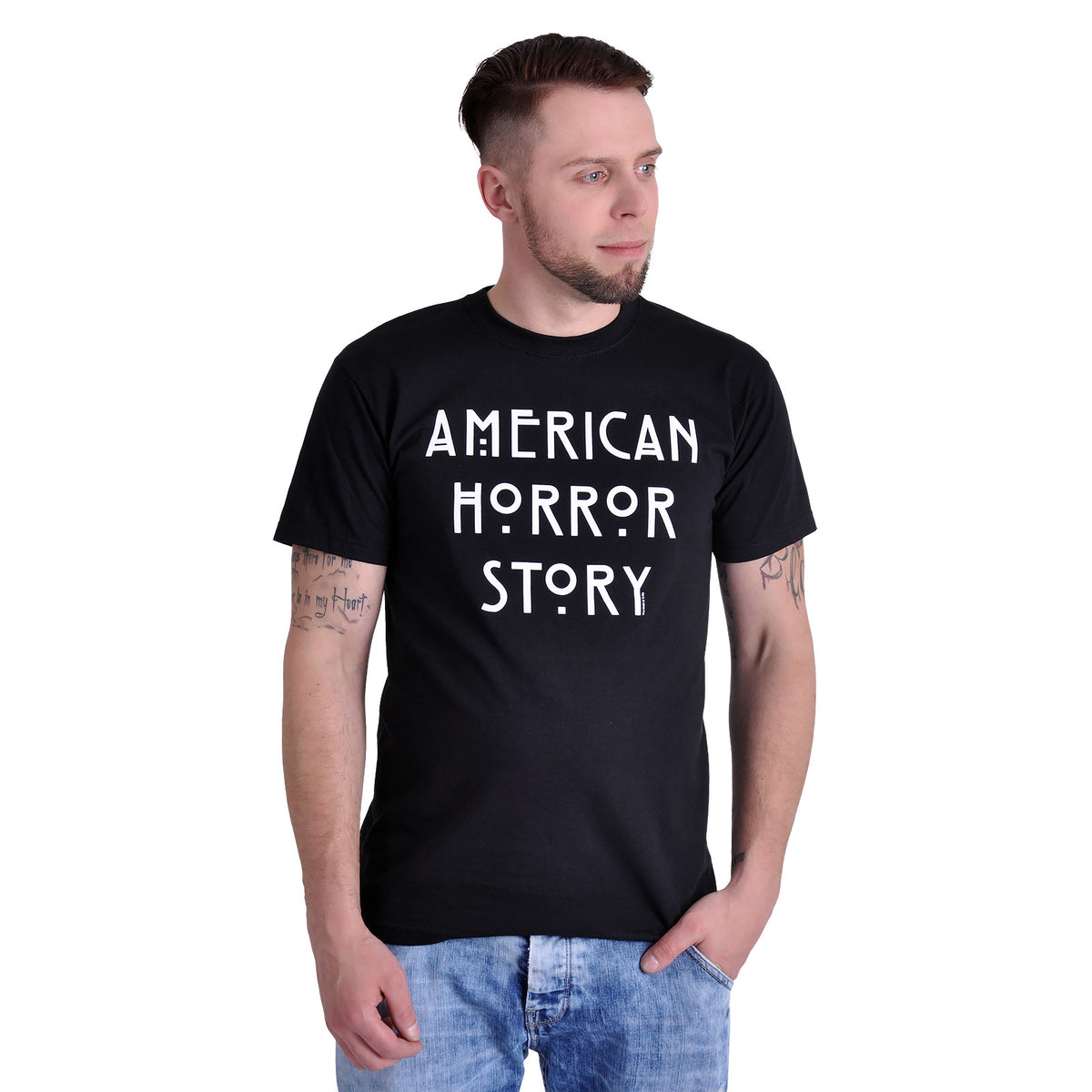 Immagine del prodotto American Horror Story - T-shirt AHS Logo nera