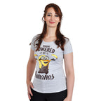 Product image Minions - Powered By Bananas Girlie Shirt grey