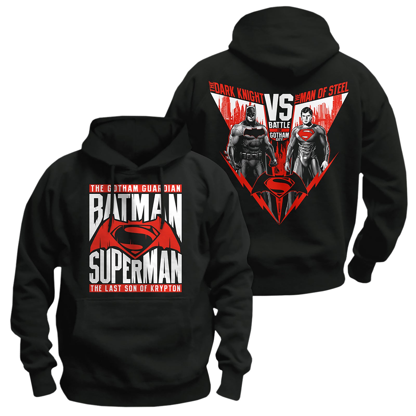 Immagine del prodotto Batman v Superman - Felpa con cappuccio Heroes nera
