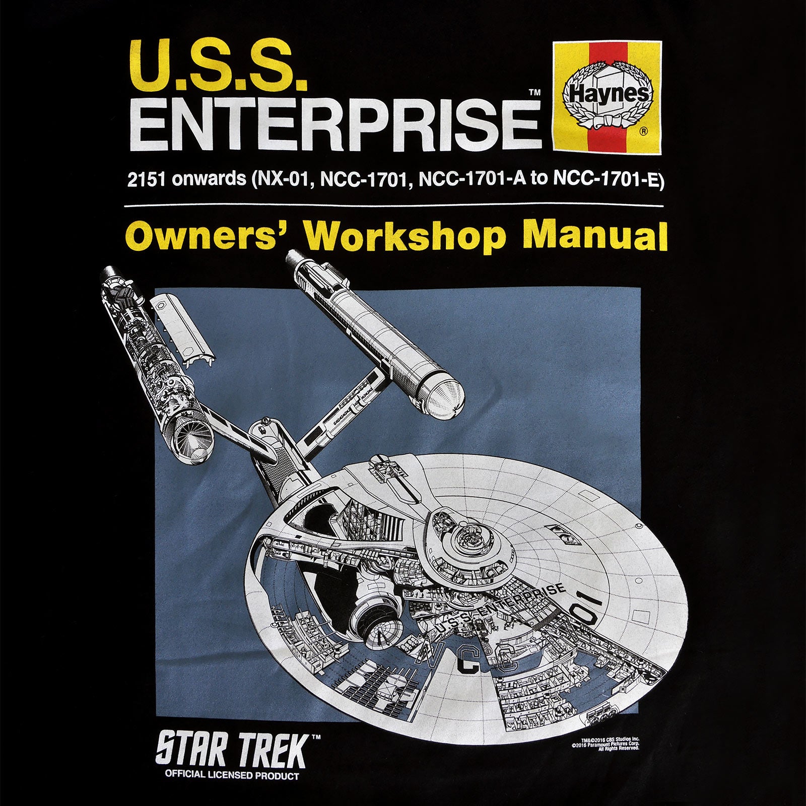 Immagine del prodotto Star Trek - T-shirt Haynes Manual nera