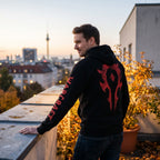 Immagine del prodotto Warcraft - Felpa con cappuccio nera con logo dell'Orda